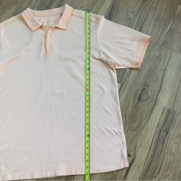Like New‎ Tommy Bahama Peach Polo Shirt Size XL - Picture 6 of 10
